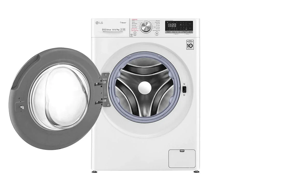 قیمت ماشین لباسشویی v5 ال جی 10,5 کیلو 7 کیلو خشک کن 1400 دور F4V5RGP0W