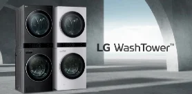 ماشین لباسشویی ال جی 21 کیلو 16 کیلو خشک کن سفید مدل WT2116WRK