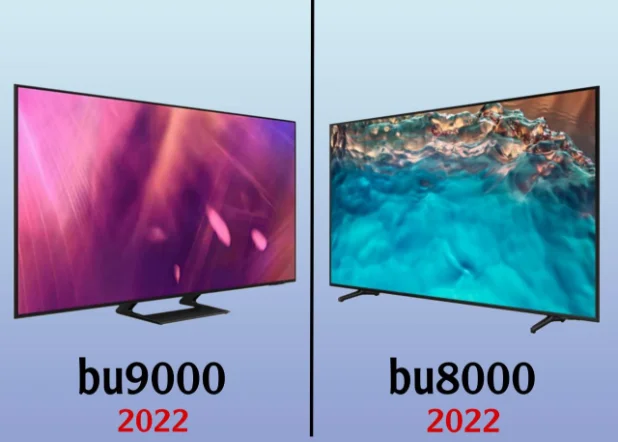 مقایسه تلویزیون سامسونگ مدل bu9000 و bu8000