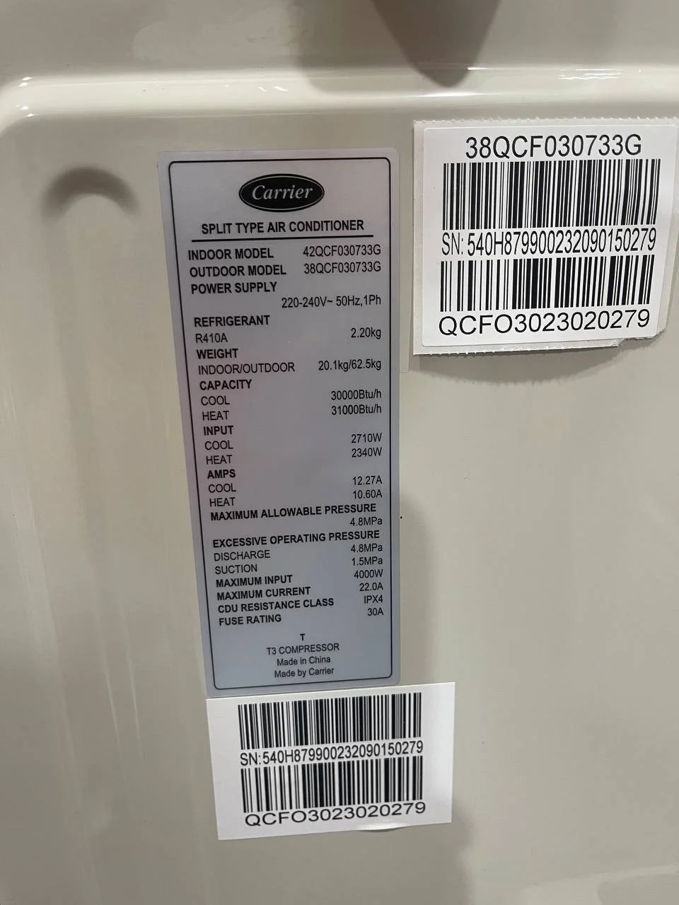طراحی کولر گازی 30000 کریر