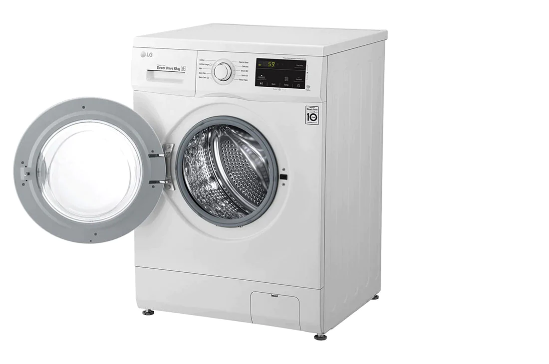 قیمت ماشین لباسشویی ال جی 8 کیلو 2J3 دربانه